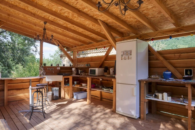 cuisine équipée au Mas du Bois Barbeau