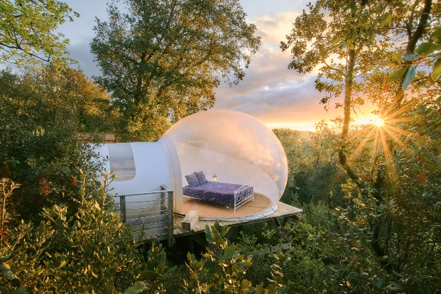 lever de soleil sur la bulle Orion